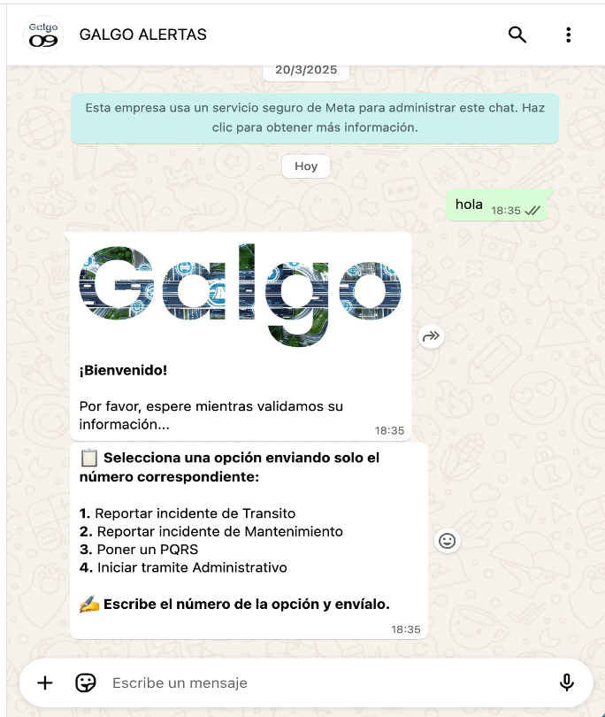 Operación por WhatsApp